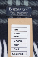 Check Cashmere Blue Scarf