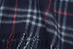 Check Cashmere Blue Scarf