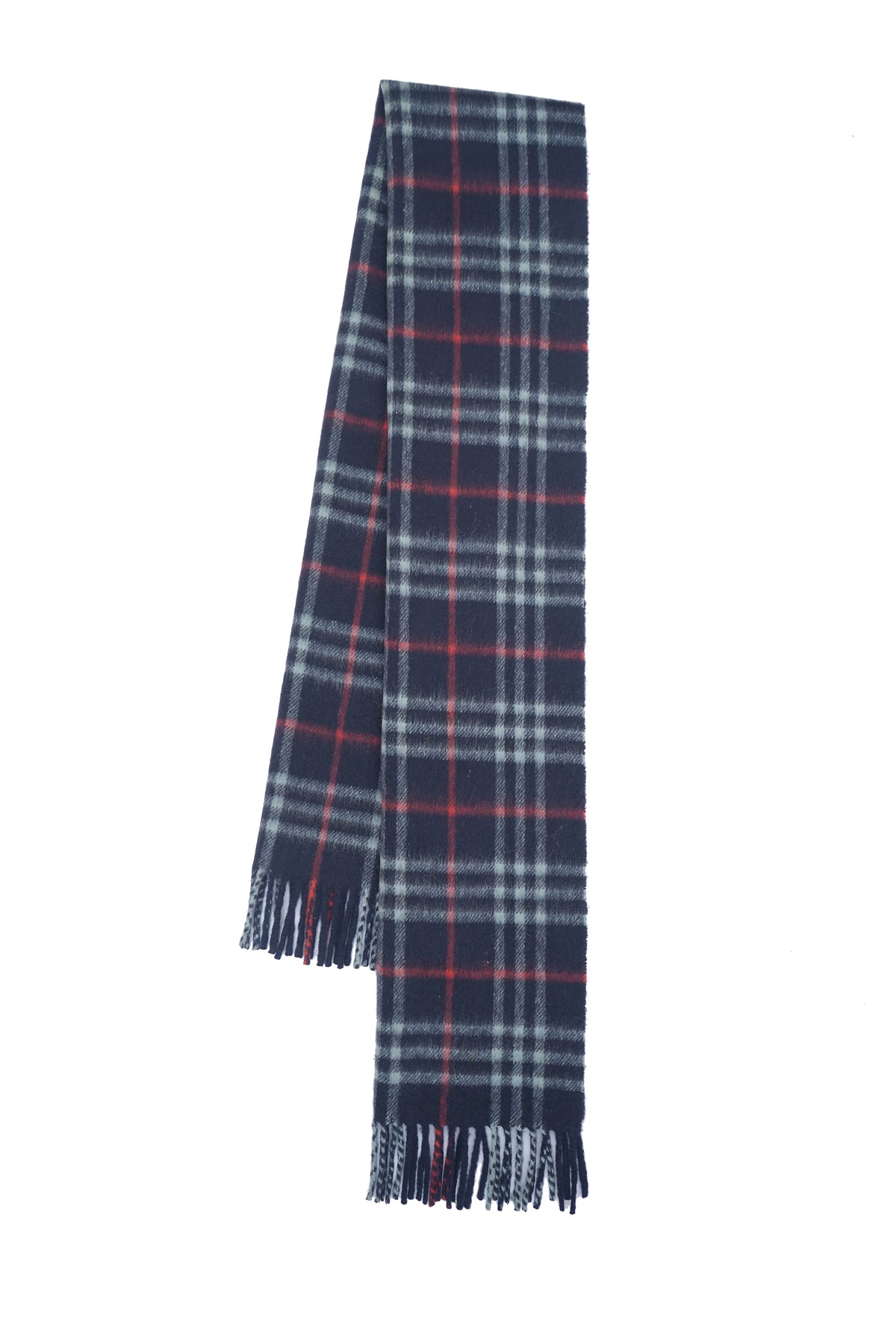 Check Cashmere Blue Scarf