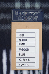 Check Cashmere Blue Scarf