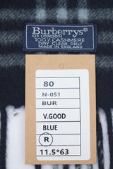 Check Cashmere Blue Scarf