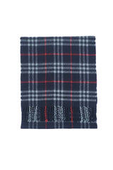 Check Cashmere Blue Scarf