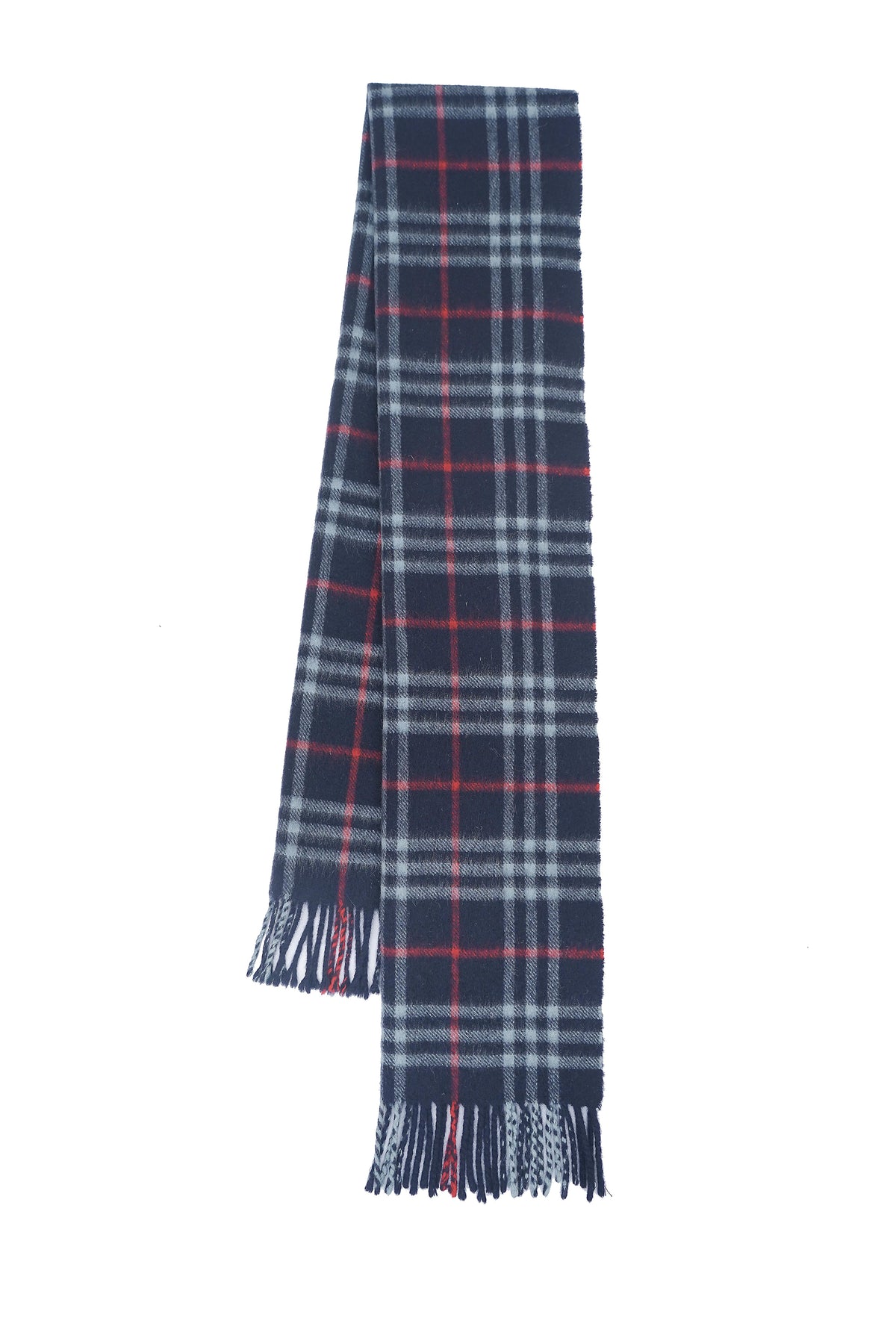 Check Cashmere Blue Scarf