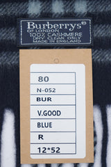 Check Cashmere Blue Scarf