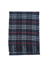 Check Cashmere Blue Scarf
