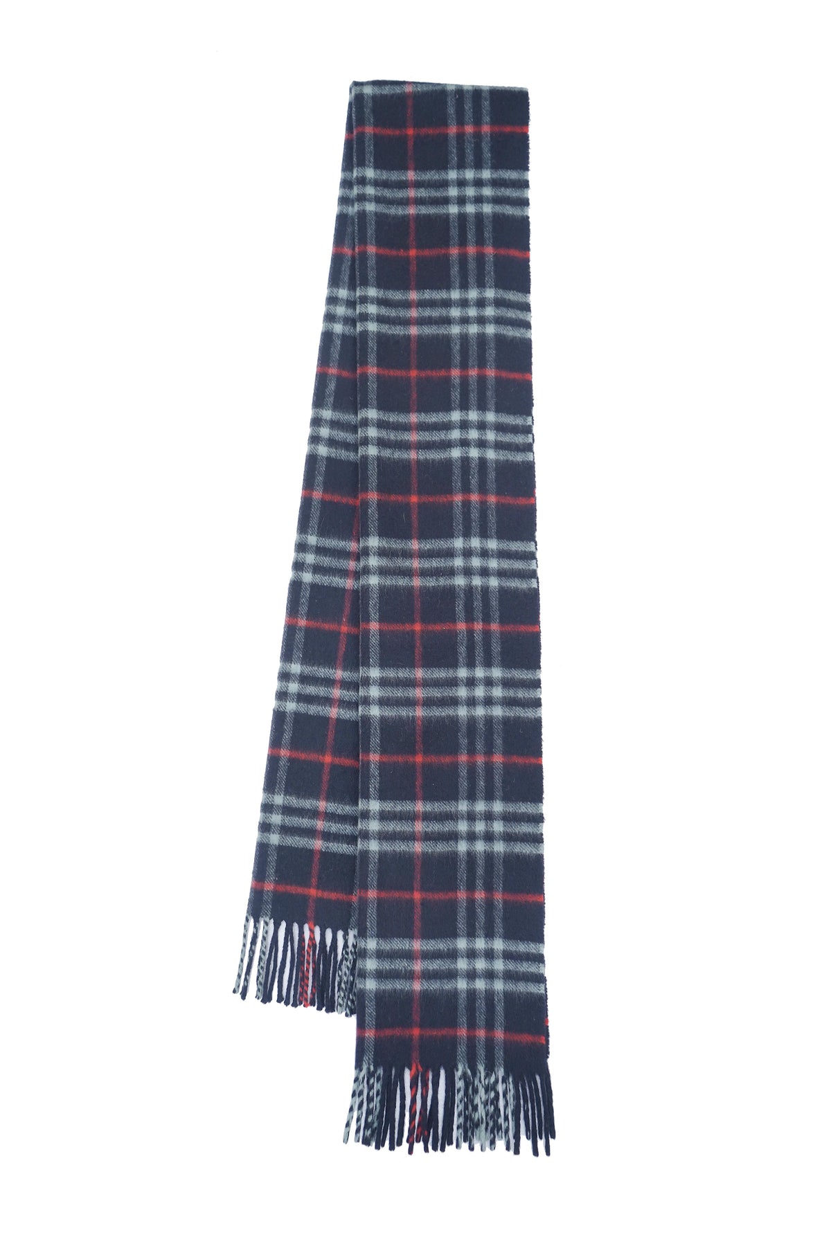 Check Cashmere Blue Scarf