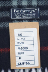 Check Cashmere Blue Scarf