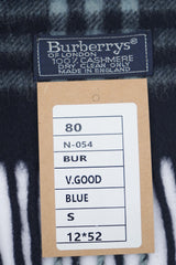 Check Cashmere Blue Scarf