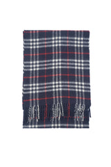 Check Cashmere Blue Scarf