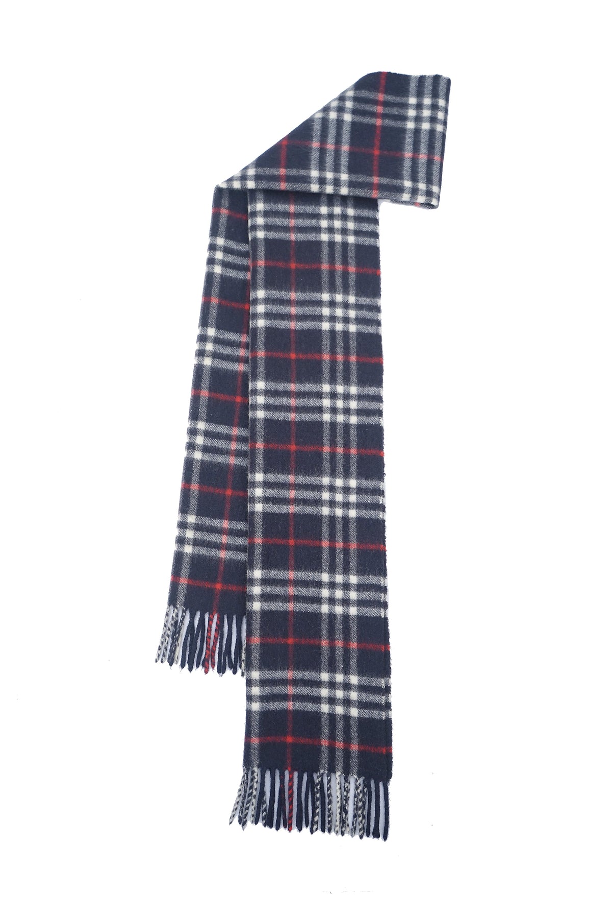 Check Cashmere Blue Scarf