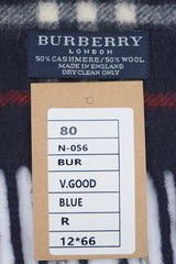 Check Cashmere Blue Scarf