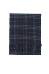Check Cashmere Blue Scarf