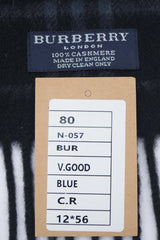 Check Cashmere Blue Scarf