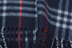 Check Cashmere Blue Scarf