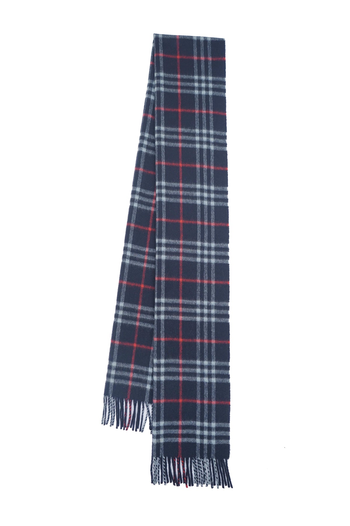 Check Cashmere Blue Scarf