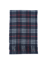 Check Cashmere Blue Scarf