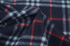 Check Cashmere Blue Scarf
