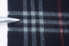 Check Cashmere Blue Scarf