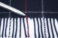 Check Cashmere Blue Scarf