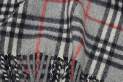 Check Cashmere Grey Scarf