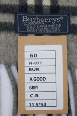 Check Cashmere Grey Scarf