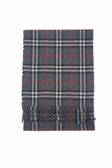 Check Cashmere Grey Scarf