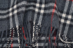 Check Cashmere Grey Scarf
