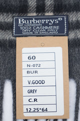 Check Cashmere Grey Scarf