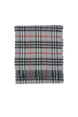 Check Cashmere Grey Scarf