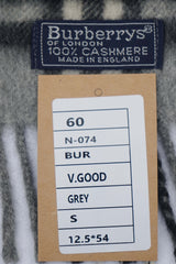 Check Cashmere Grey Scarf