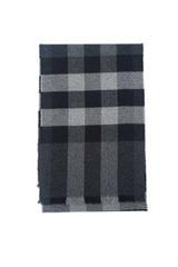 Burberry Pre-Owned Check Wool Grey Scarf
