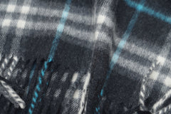 Burberry Pre-Owned Check Cashmere Dark Grey Scarf