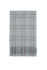 Check Merino/Cashmere Grey Scarf