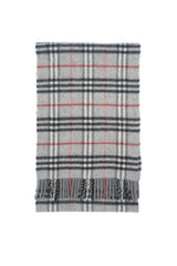 Check Lambswool Grey Scarf