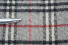 Check Lambswool Grey Scarf
