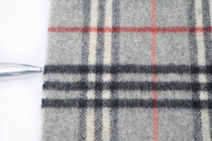 Check Lambswool Grey Scarf