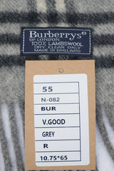 Check Lambswool Grey Scarf
