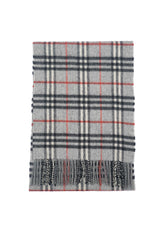 Check Lambswool Grey Scarf