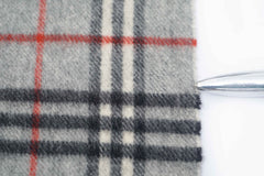 Check Lambswool Grey Scarf