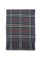 Check Lambswool Grey Scarf