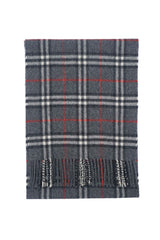 Check Lambswool Grey Scarf