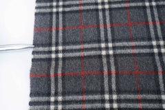 Check Lambswool Grey Scarf