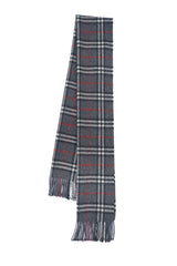 Check Lambswool Grey Scarf