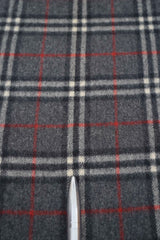 Check Lambswool Grey Scarf