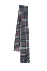Check Lambswool Grey Scarf