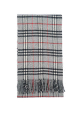 Check Lambswool Grey Scarf