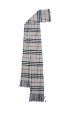 Check Lambswool Grey Scarf