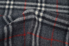 Check Lambswool Grey Scarf