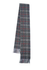 Check Lambswool Grey Scarf