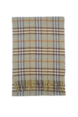 Check Cashmere Green Scarf